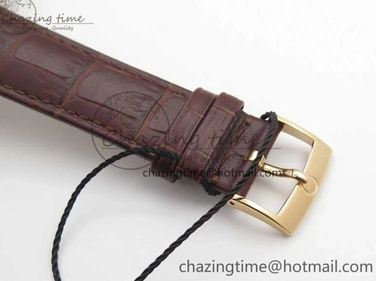 0422 De Ville Prestige Real PR RG ZF 1:1 Best Edition White Dial on Brown Leather Strap MIYOTA HighPerformance 7939